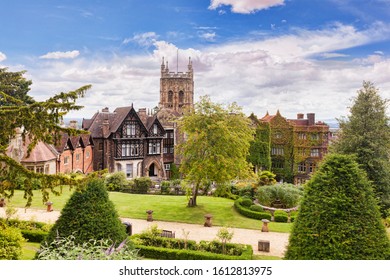 23 July 2015: Malvern, Worcestershire, England, UK Malvern Priory And Abbey Hotel.