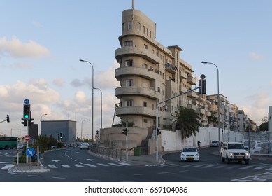 23 May 2017. Tel Aviv. Bauhaus Style Building. Israel