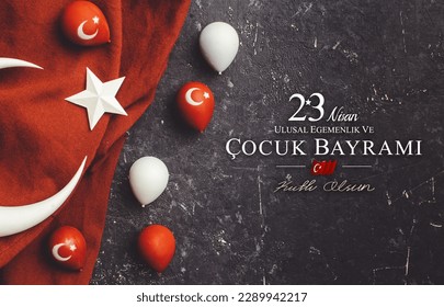 (23 nisan ulusal egemenlik ve cocuk bayrami), 23 April, National Sovereignty and Children’s Day celebration background - Turkish national holiday