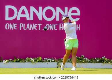 23.07.2021 The Amundi Evian Championship, Evian Golf Resort, Evian Les Bains, France. Megan Khang (USA)