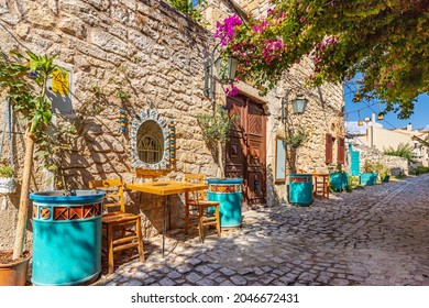 Alaçatı ,Çeşme-İzmir 23-09-2021 magnificent historical and touristic stone houses - Shutterstock ID 2046672431
