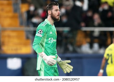 23th November 2021; Estadio La Ceramica, Vila Real, Spain; UEFA Champions League, Villarreal CF Manchester United; David De Gea Of Manchester United