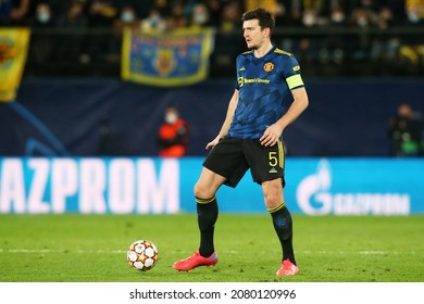 23th November 2021; Estadio La Ceramica, Vila Real, Spain; UEFA Champions League, Villarreal CF Manchester United; Harry Maguire Of Manchester United