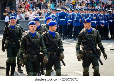 24 August 2021 - Kyiv, Ukraine: Military Soldiers Of The National Guard Of Ukraine