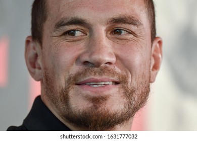 24 January 2020, Headingley Carnegie Stadium, Leeds, UK, Rugby League, Betfred Super League, Season Launch 2020 : Dual Code International Rugby Player Sonny Bill Williams Enjoys A Joke In A Q&A.