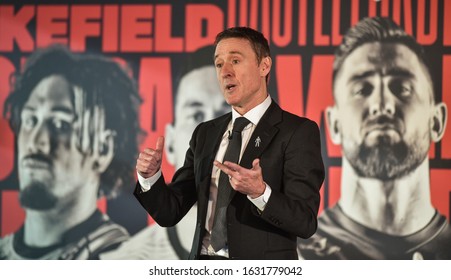 24 January 2020, Headingley Carnegie Stadium, Leeds, UK, Rugby League, Betfred Super League, Season Launch 2020 : Super League CEO Robert Elstone Launches The 2020 Season At A Packed Press Launch.