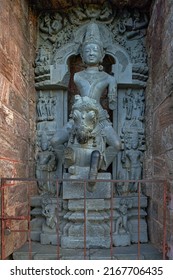 24 Jul 2007 Statue of Vedic Sun god Surya or Arka at Konarak Sun temple ; Orissa ; India Unesco World Heritage site