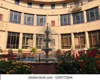 24-02-2019,A Fountain In National Museum, New Delhi,India