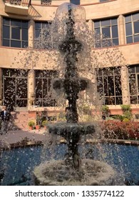 24-02-2019,A Fountain In National Museum, New Delhi,India