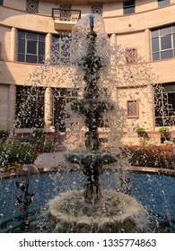 24-02-2019,A Fountain In National Museum, New Delhi,India