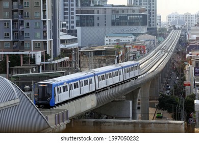 24/12/19 MRT Blue Line Rail System In Thailand's Bangkok Has Run On Trial.