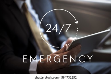 24/7 Emergency Hotline Access Overlay