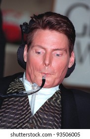 24JAN99:  Actor CHRISTOPHER REEVE At The Golden Globe Awards In Beverly Hills. He Was Nominated For Best Actor In A TV Mini-series Or Movie For 