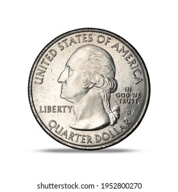 25 Cents 2019 American Memorial Park On White Background