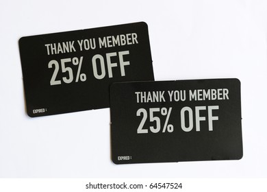 25% Discount Coupons For Member