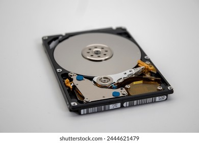 2.5" Hard Drive Platters Up Close - Powered by Shutterstock