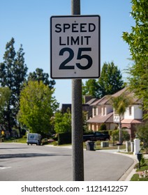 25 Mph Speed Limit Sign