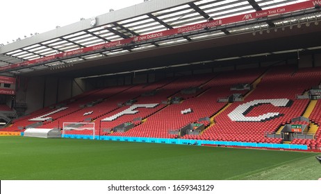 25 September 2019 Anfield stadium Liverpool city United Kingdom. Anfield stadium is a home of Liverpool football club.