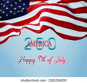 250th Birthday 4th July Usa Independence Stock Photo 2181334203  Shutterstock