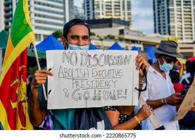 25th April 2022, Colombo-Sri Lanka:
Sri Lankan Struggle Against To The Rajapaksha Family. Power Of The Sri Lankan People. People’s Struggle 