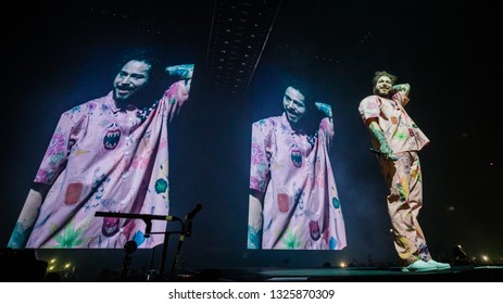 25th February 2019. Ziggo Dome, Amsterdam. Performance Of Post Malone