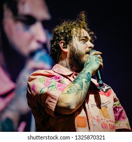 25th February 2019. Ziggo Dome, Amsterdam. Performance Of Post Malone