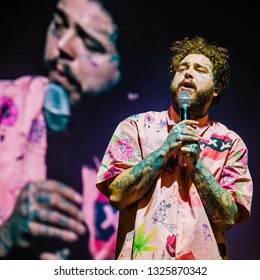 25th February 2019. Ziggo Dome, Amsterdam. Performance Of Post Malone