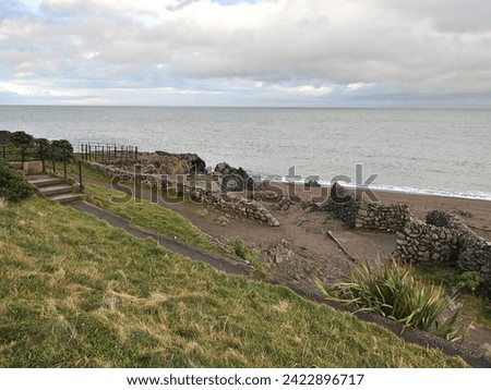25th January 2024, Wicklow, Ireland. Greystones beach and promenade view.