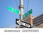 25th Street and 11th Avenue Street Sign New York