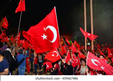 26 July 2016, Istanbul - TURKEY: After The Military Coup In Turkey Continues To Keep Democracy Seizures Occur In People With Flag