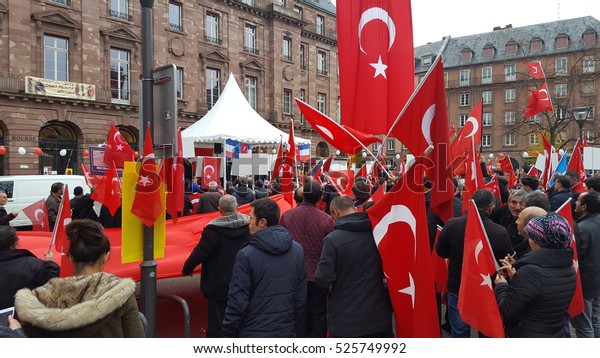 26 November 2017 Strasbourg France Turkish People Parks Outdoor