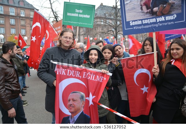 26 November 2017 Strasbourg France Turkish People Parks Outdoor