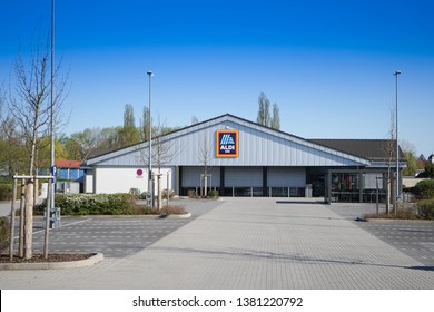 26.04.2019 Straubing Germany Aldi SUD Store Front Sign ,emblem O