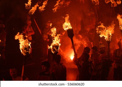 26.1.2016 LERWICK: Up helly aa Viking festival happening anually on Shetland Islands - Shutterstock ID 536060620