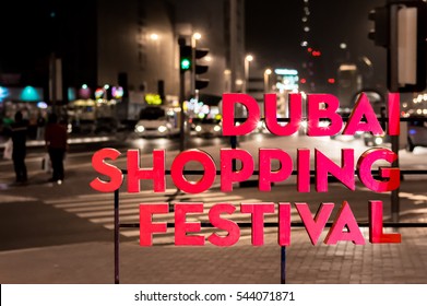 26th December, 2016 - Dubai, United Arab Emirates: Start Of The Famous Dubai Shopping Festival.
