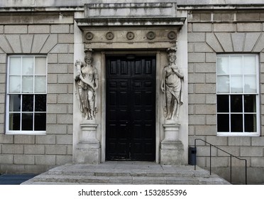 26th September 2019, Dublin, Ireland. Image from Kings Inns, Henrietta Pl, Inns Quay,  the institution which controls the entry of barristers-at-law into the justice system in Ireland.