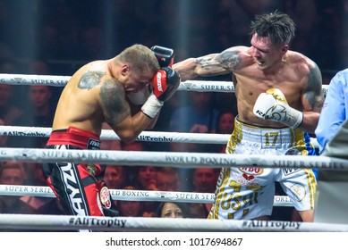 27.01.2018. RIGA,LATVIA. World Boxing Super Series Semi Final Fight Between Mairis Briedis And Oleksandr Usyk. Arena Riga.