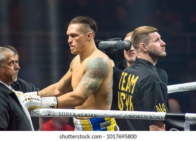 27.01.2018. RIGA,LATVIA. World Boxing Super Series Semi Final Fight Between Mairis Briedis And Oleksandr Usyk. Arena Riga.