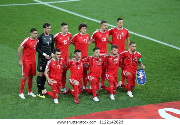 Moscow Russianserbia Team During Anthem Stock Photo Edit Now