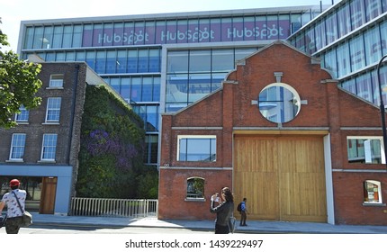 27th June 2019 Dublin, Ireland. The new Hubspot European headquarters offices in Sir John Rogerson’s Quay on Dublin’s South Docks