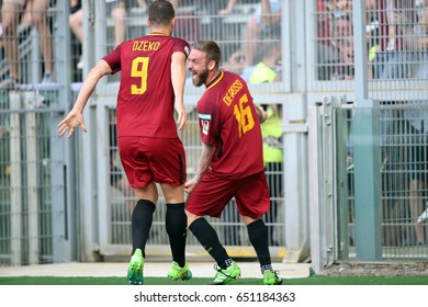 28.05.2017. Stadio Olimpico, Rome, Italy. Last Match Of Francesco Totti. Daniele De Rossi Score The Gol During The Match Roma Vs Genoa.