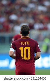 28.05.2017. Stadio Olimpico, Rome, Italy. Last Match Of Francesco Totti. Francesco Totti In Action During The Match Roma Vs Genoa.