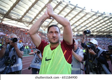 28.05.2017. Stadio Olimpico, Rome, Italy. Last Match Of Francesco Totti.Francesco Totti  In  The Match Roma Vs Genoa.