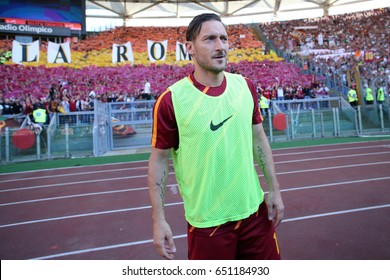 28.05.2017. Stadio Olimpico, Rome, Italy. Last Match Of Francesco Totti.Francesco Totti  In  The Match Roma Vs Genoa.