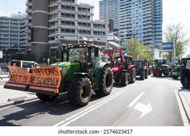 28-06-2022 The Hague,the Netherlands.Farmers Protest Against Measures To Cut Down Nitrogen Emissions. 