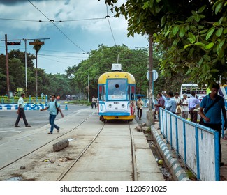 29 June, 2017. Trams In Kolkata Is A Tram System In The City Of Kolkata, West Bengal, India, Operated By The Calcutta Tramways Company (CTC).