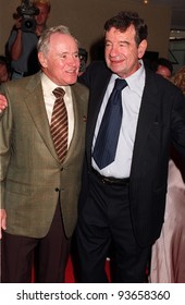 29JUN97:  Actors JACK LEMMON (left) WALTER MATTHAU at the premiere of their new movie, "Out to Sea."