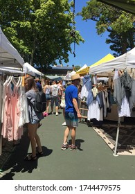 29th DECEMBER 2018 At PADDINGTON MARKET, Australia. Some Clothes Stalls Can Be Found At Paddington Market, Sydney.