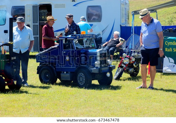 2nd July 2017- A scaled down version of a\
Scammell lorry at a classic car show in Pembrey Country Park near\
Llanelli, Carmarthenshire, Wales,\
UK.