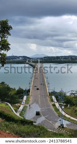 The 2nd longest bridge in Indonesia is in Tanjungpinang City and this is the Dompak Bridge